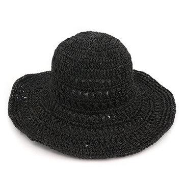 Seau de paille pliable évidé