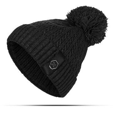 Bonnet tricoté Pom Pom Bucket Beanie Cap