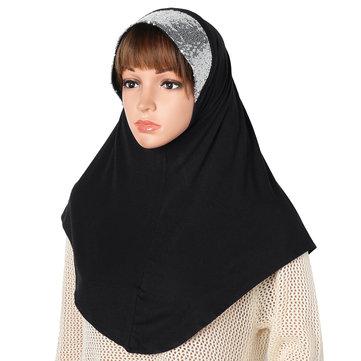 Paillettes cousues au foulard musulman pour couverture facile