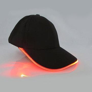 LED chapeau lumineux nuit cool rougeoyant casquette de baseball en plein air soleil