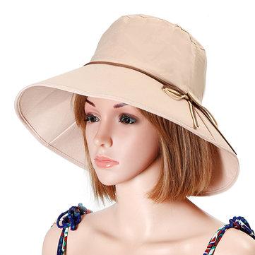 Chapeaux de pêcheur pliables Bowknot d'été