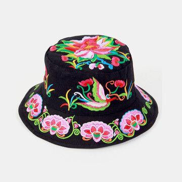 Dames chapeau rond chapeau complet chapeau brodé