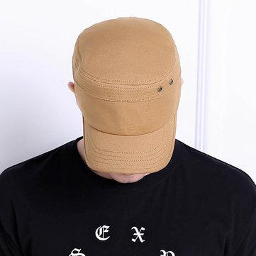 Chapeau plat à bord en tissu épaissi