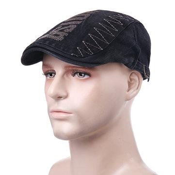 Casquette gavroche vintage broderie