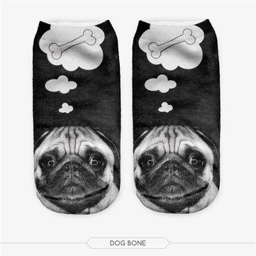 Chaussettes de bateau de haute qualité femelles de bateau d'impression de conception de Digital 3D chaussettes de cheville