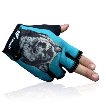 Gants de pêche demi-doigts mince antidérapant respirant en plein air