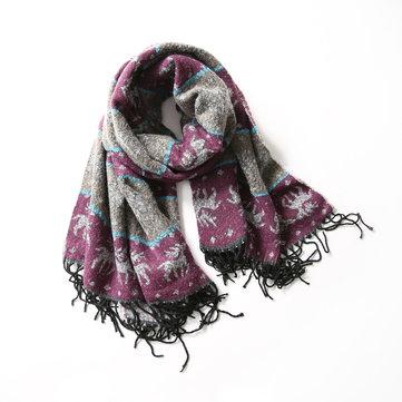 Foulard ethnique en jacquard de polyester