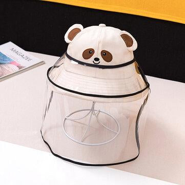 Écran facial amovible avec capuchon anti-poussière pour ourson