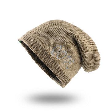 Bonnet hiver en laine et velours