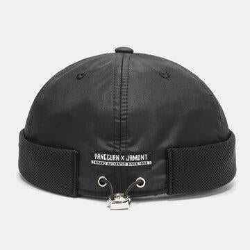 Chapeau sans bord respirant en crâne de maille avec boutons