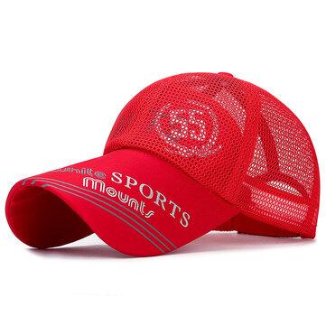 Casquette de baseball à écran solaire à bords longs Casquette imprimée respirante