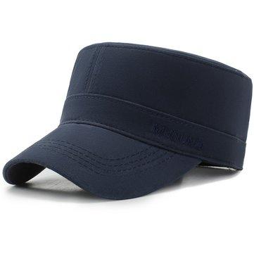 Casquette plate de couleur unie en coton simple vogue