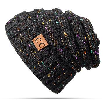 Bonnet Hiver Épais en Maille Couleurs Harmonieuses