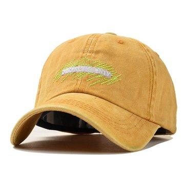 Casquette de baseball en denim lavé à la broderie