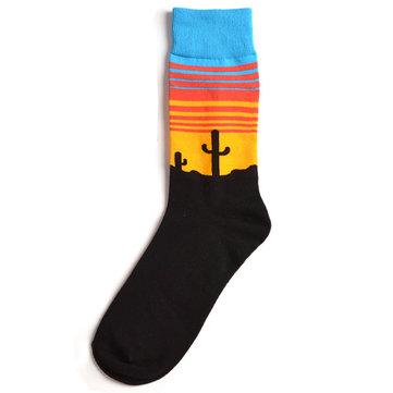 Unisexe chaussettes en coton à motif motif cactus coco Chaussettes tout-aller