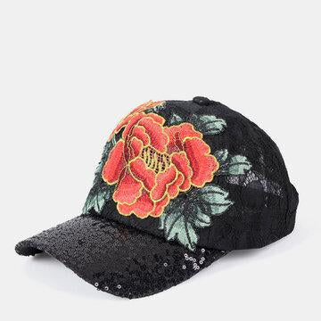 Chapeau brodé de style ethnique chapeau de baseball féminin