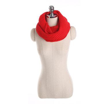 Écharpe cou en tricot épais chaud