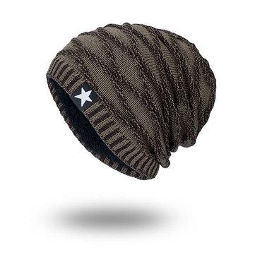 Bonnet en tricot chaud à étoile