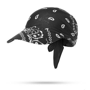 Chapeau d'écharpe carré Chapeau pare-soleil d'extérieur en coton noué