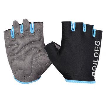 Gants anti-glissement à demi-doigts avec absorption des chocs