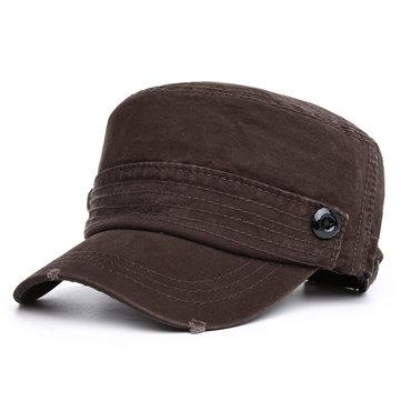 Chapeau plat de couleur unie coton vogue