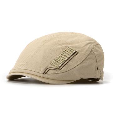Béret de coton d'été brodé