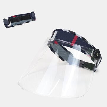 Chapeau de visage à large bord réglable anti-UV en treillis