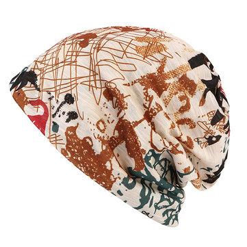 Graffiti Skullies Beanies Cap Travel Chapeau Bonnet Coton Chaud