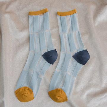 Chaussettes mi-longues en tube élastique d'été