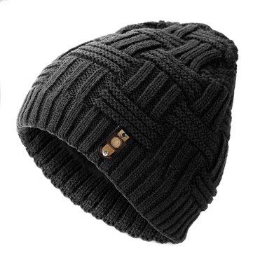 Bonnet rayé tricoté en coton