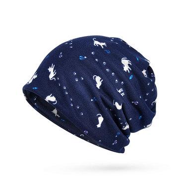 Bonnet en coton à imprimé coupe-vent confortable