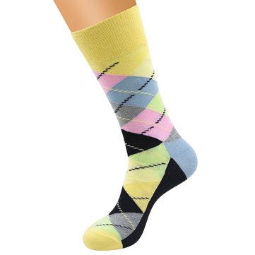Chaussettes tubulaires en coton épais en treillis de diamants