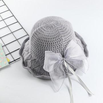 Chapeau de seau pliable avec nœud d'été