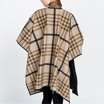 Lattice rayé style anglais écharpes châle opéra cap