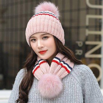 Warm winter wool hat