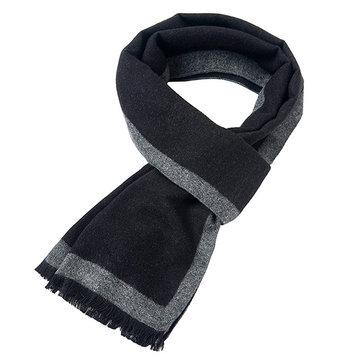 Mens solide cadre hiver chaud écharpes