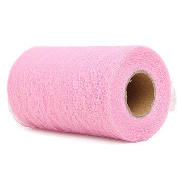 24 verges dentelle rouleau tissu tulle table de chemin de fer chaise ceinture artisanat décoration de fête de mariage à la main
