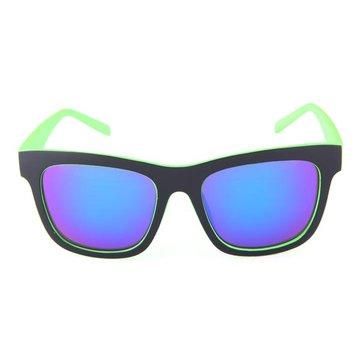 UV400 Lunettes de soleil cadre vert rouge