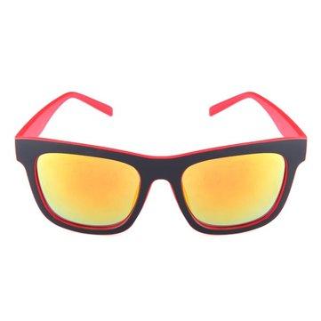 UV400 Lunettes de soleil cadre vert rouge