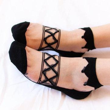 Socquettes courtes en soie Vogue