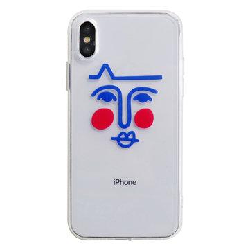 TPU Simple Type Geometry Cute Soft Transparent