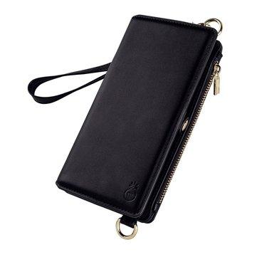 Etui de téléphone portable en cuir PU + portefeuille