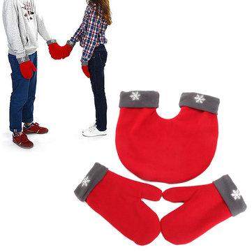 Men's double fleece gloves