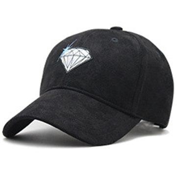 Casquette de baseball de couleur unie diamants