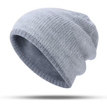 Bonnet tricoté chaud unisexe