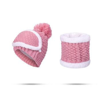 Ensemble bonnet et col en tricot plus chaud