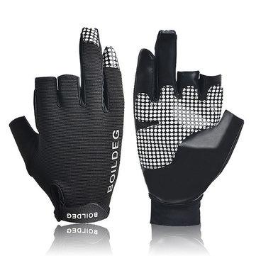Gants de pêche en plein air anti-glisse Dew Three Finger