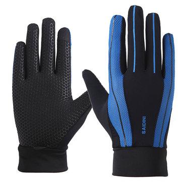 Gants d'été respirants en mailles d'écran tactile de pêche