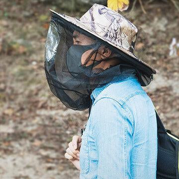 Été Voyage en plein air Anti-insecte Chapeau Crème Solaire Étanche Pliable Respirant Chapeau De Pêche