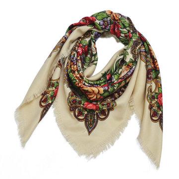 Châle imprimé floral foulard style rétro